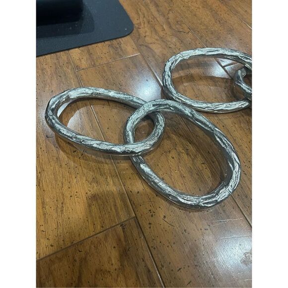 Silver tone table center piece chain decor link - Picture 2 of 5